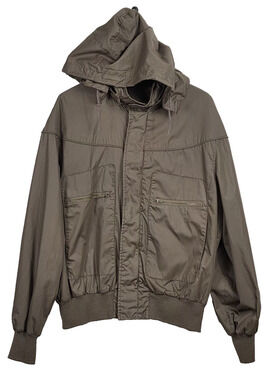 Vintage Fog Cutter of San Francisco Hooded Bomber Jacket Brown Men's Large Retro
